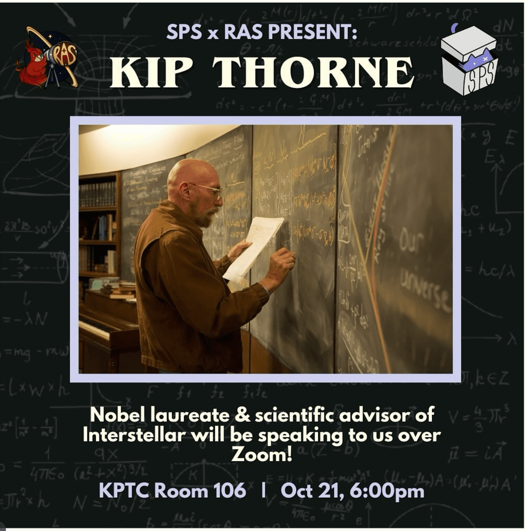 Poster for SPS x RAS: Kip Thorne